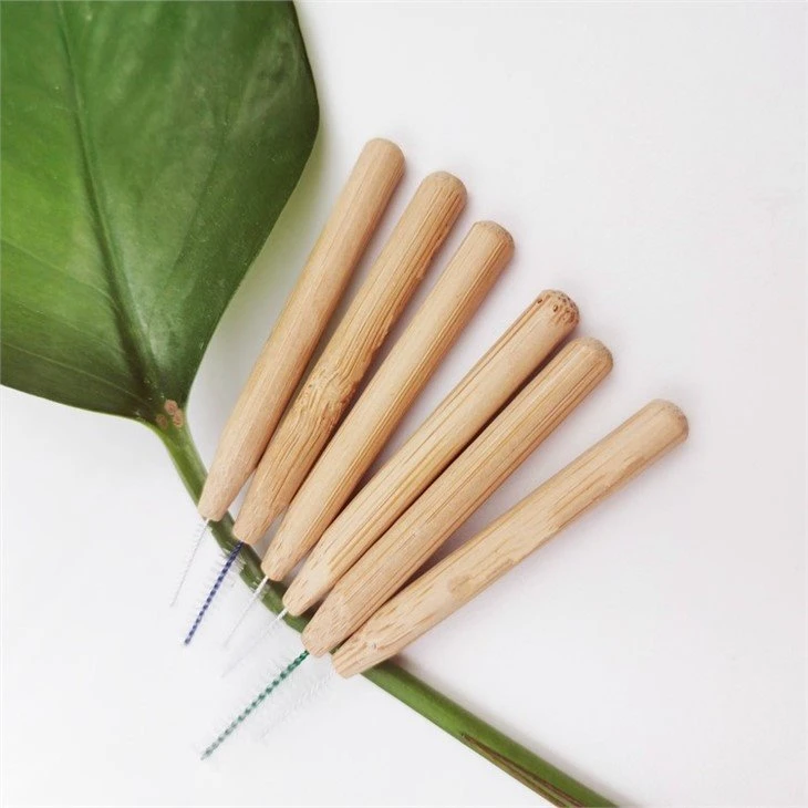 sustainable portable bamboo interdental brush