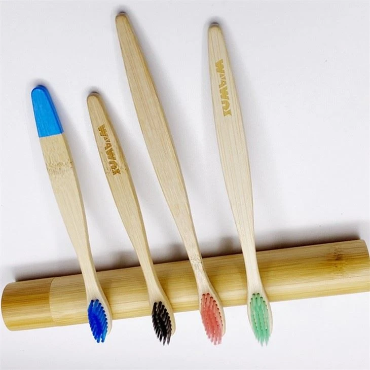flat handle free painted bamboo brushes