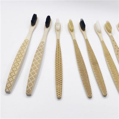 ویگن بائیوڈیگریڈیبل کیسٹر آئل بانس ٹوتھ برش